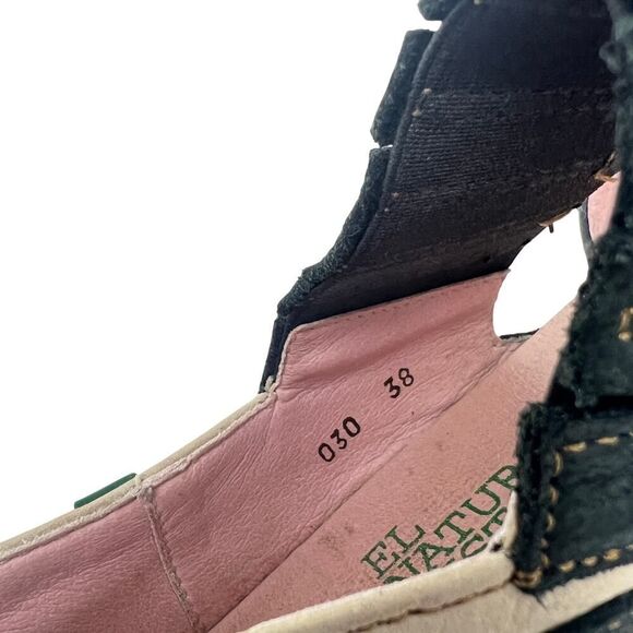 El Naturalista Slip on Stella Peep Toe Sandals Shoes Comfort Flats Size 38 / 8 - Picture 7 of 7